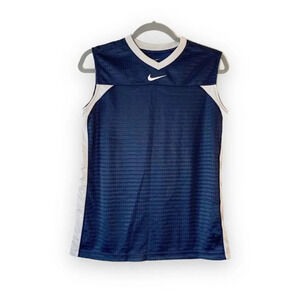 Nike‎ Youth Blue Gray Sleeveless Basketball Tank L